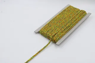 Yellow, Green, Orange and Teal 2-Ply Twisted Macrame Cord sample, design MT-4AB21F13, view 3