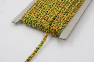 Yellow, Green, Orange and Teal 2-Ply Twisted Macrame Cord sample, design MT-4AB21F13, view 4