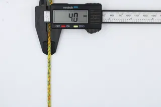 Yellow, Green, Orange and Teal 2-Ply Twisted Macrame Cord sample, design MT-4AB21F13, view 7