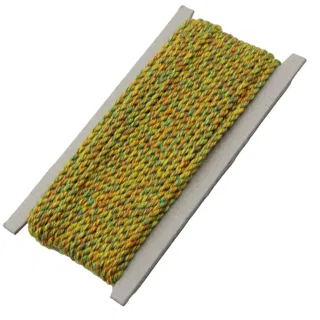 Yellow, Green, Orange and Teal 2-Ply Twisted Macrame Cord sample, design MT-4AB21F13, view 8