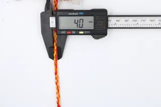 Golden Yellow and Red 2-Ply Twisted Macrame Cord sample, design MT-C4115BA3, view 5