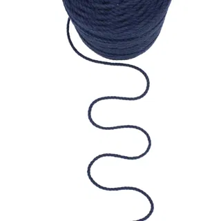 Dark Blue 3-Ply Twisted Macrame Cord, Navy Tone sample, design MT-A7F1BD7A, view 11