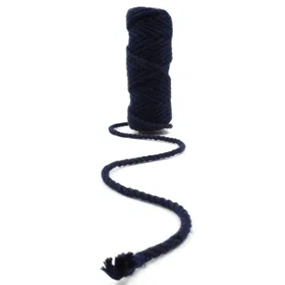 Dark Blue 3-Ply Twisted Macrame Cord, Navy Tone sample, design MT-A7F1BD7A, view 13