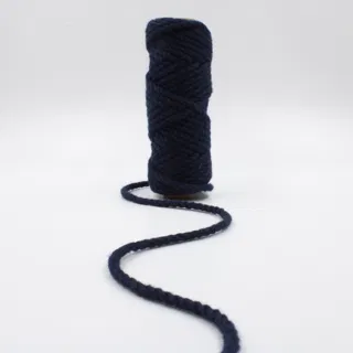 Dark Blue 3-Ply Twisted Macrame Cord, Navy Tone sample, design MT-A7F1BD7A, view 6