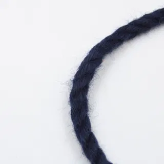 Dark Blue 3-Ply Twisted Macrame Cord, Navy Tone sample, design MT-A7F1BD7A, view 7