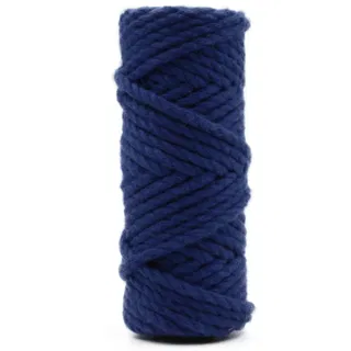 Hard Blue 3-Ply Twisted Macrame Cord, Royal Blue Tone sample, design MT-8710D62D, view 6