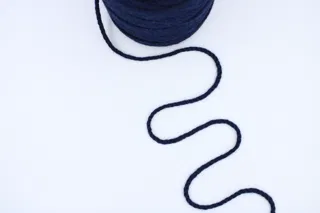 Navy Blue 3-Ply Twisted Macrame Cord sample, design MT-70116B42, view 3