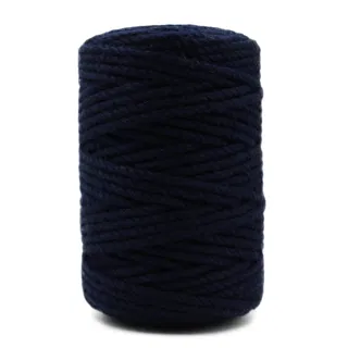 Navy Blue 3-Ply Twisted Macrame Cord sample, design MT-70116B42, view 8