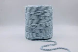 Baby Blue 3-Ply Twisted Macrame Cord sample, design MT-CDF6E47E, view 2