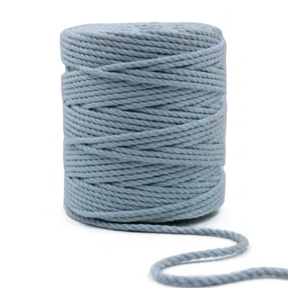 Baby Blue 3-Ply Twisted Macrame Cord sample, design MT-CDF6E47E, view 6