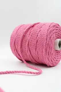 Baby Pink 3-Ply Twisted Macrame Cord sample, design MT-9A249EA7, view 2