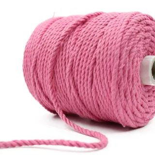 Baby Pink 3-Ply Twisted Macrame Cord sample, design MT-9A249EA7, view 6