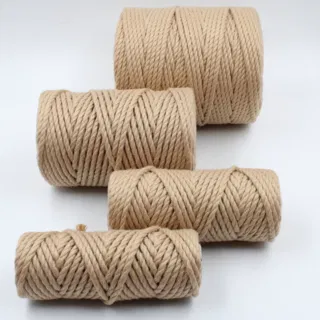 Beige 3-Ply Twisted Macrame Cord, Set of 4 Spools sample, design MT-D83ADCA2, view 2