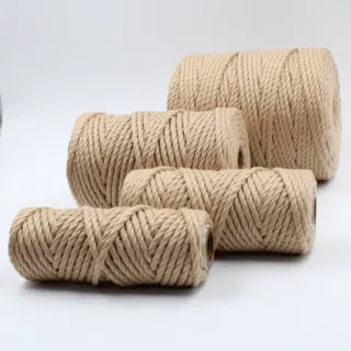Beige 3-Ply Twisted Macrame Cord, Set of 4 Spools sample, design MT-D83ADCA2, view 4