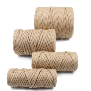 Beige 3-Ply Twisted Macrame Cord, Set of 4 Spools sample, design MT-D83ADCA2, view 6