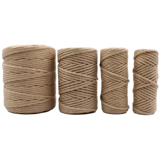 Beige 3-Ply Twisted Macrame Cord, Set of 4 Spools sample, design MT-D83ADCA2, view 7