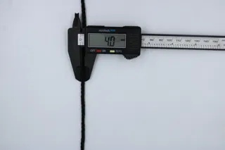 Black 3-Ply Twisted Macrame Cord sample, design MT-01CE8DE9, view 4