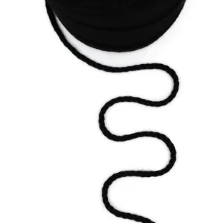 Black 3-Ply Twisted Macrame Cord sample, design MT-01CE8DE9, view 7