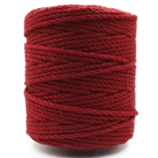 Blood Red 3-Ply Twisted Macrame Cord sample, design MT-CF7615A8, view 5