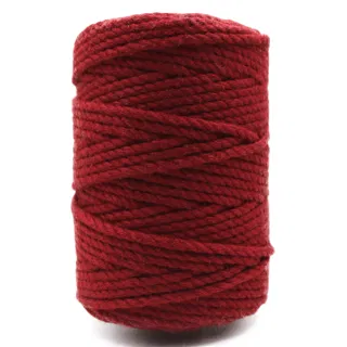 Blood Red 3-Ply Twisted Macrame Cord sample, design MT-CF7615A8, view 8