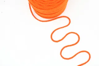 Bright Orange 3-Ply Twisted Macrame Cord sample, design MT-D771E507, view 3