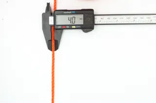 Bright Orange 3-Ply Twisted Macrame Cord sample, design MT-D771E507, view 4