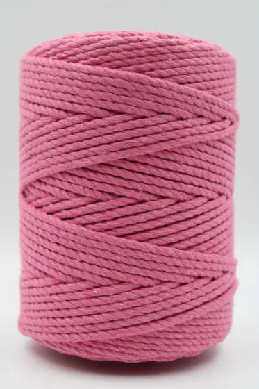 Bubble Gum 3-Ply Twisted Macrame Cord
