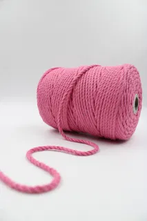 Bubble Gum 3-Ply Twisted Macrame Cord sample, design MT-01E7FB76, view 2