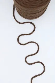 Warm Brown 3-Ply Twisted Macrame Cord sample, design MT-FA1581F5, view 3