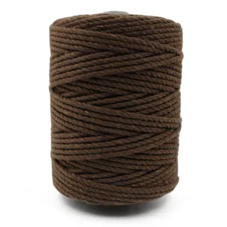 Warm Brown 3-Ply Twisted Macrame Cord sample, design MT-FA1581F5, view 5