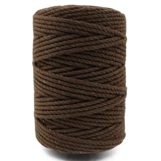 Warm Brown 3-Ply Twisted Macrame Cord sample, design MT-FA1581F5, view 8