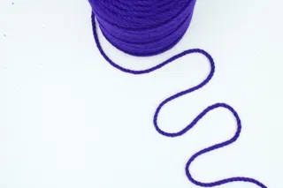Dark Indigo Blue 3-Ply Twisted Macrame Cord sample, design MT-C57AB061, view 3