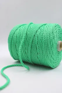 Dark Mint 3-Ply Twisted Macrame Cord sample, design MT-3D332EC8, view 2