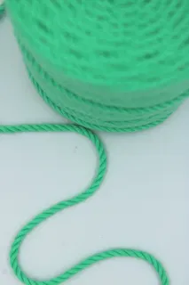 Dark Mint 3-Ply Twisted Macrame Cord sample, design MT-3D332EC8, view 3