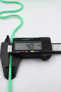 Dark Mint 3-Ply Twisted Macrame Cord sample, design MT-3D332EC8, view 4