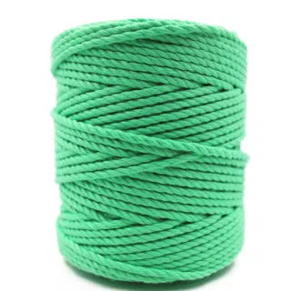 Dark Mint 3-Ply Twisted Macrame Cord sample, design MT-3D332EC8, view 5