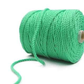 Dark Mint 3-Ply Twisted Macrame Cord sample, design MT-3D332EC8, view 6