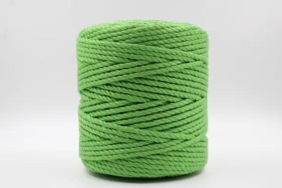 Dark Parrot Green 3-Ply Twisted Macrame Cord
