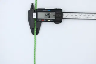 Dark Parrot Green 3-Ply Twisted Macrame Cord sample, design MT-920E94F1, view 4