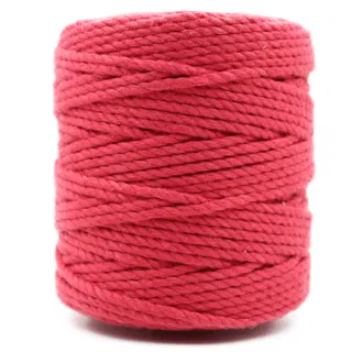 Dark Pink 3-Ply Twisted Macrame Cord sample, design MT-D36F4089, view 4