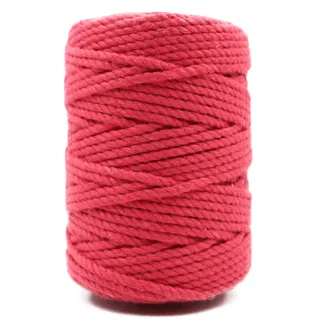 Dark Pink 3-Ply Twisted Macrame Cord sample, design MT-D36F4089, view 6
