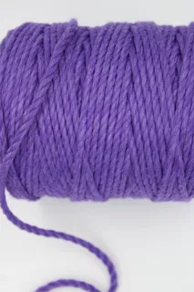 Dark Purple 3-Ply Twisted Macrame Cord sample, design MT-36CE9D87, view 3
