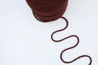 Dark Rust 3-Ply Twisted Macrame Cord sample, design MT-0364F5EE, view 4