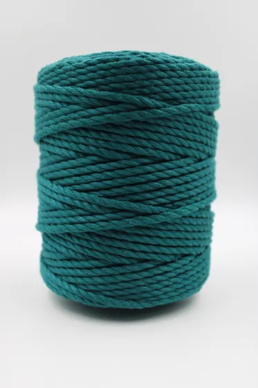 Dark Sea Green 3-Ply Twisted Macrame Cord