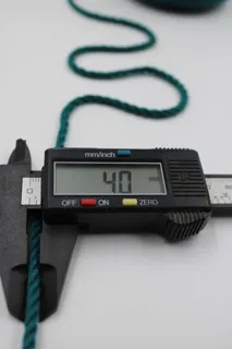 Dark Sea Green 3-Ply Twisted Macrame Cord sample, design MT-2D202296, view 4
