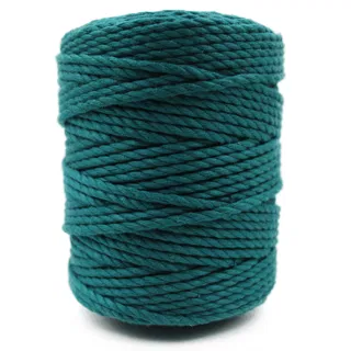 Dark Sea Green 3-Ply Twisted Macrame Cord sample, design MT-2D202296, view 5