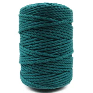 Dark Sea Green 3-Ply Twisted Macrame Cord sample, design MT-2D202296, view 8