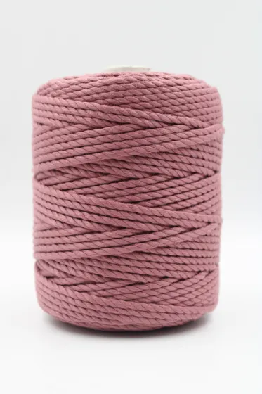 Dusty Pink 3-Ply Twisted Macrame Cord