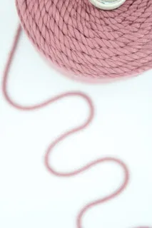 Dusty Pink 3-Ply Twisted Macrame Cord sample, design MT-6986D062, view 3