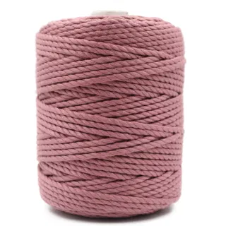 Dusty Pink 3-Ply Twisted Macrame Cord sample, design MT-6986D062, view 5